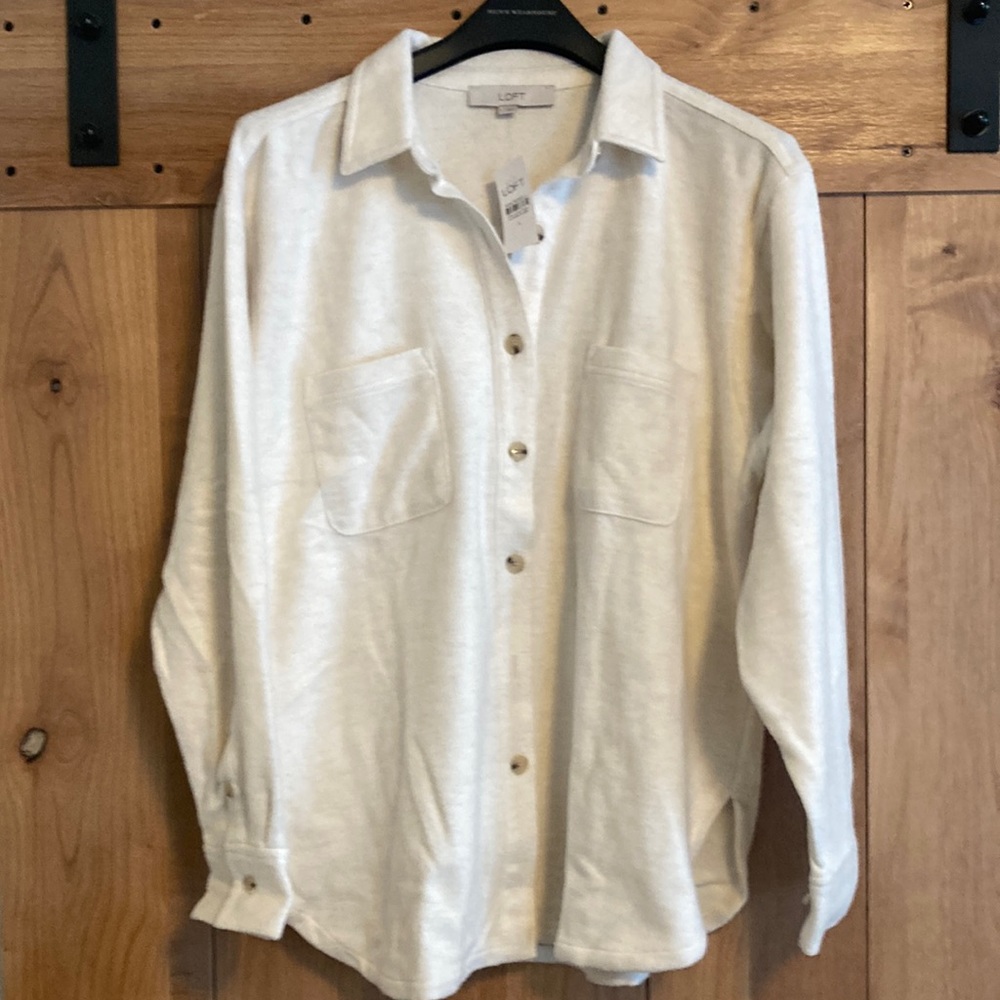 Loft Cozy Pocket Shirt Size L
